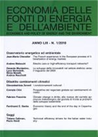 Economia Delle Fonti Di Energia E Dell'ambiente (IT) 1/2011