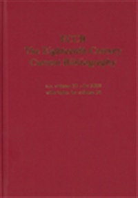 Eighteenth Century Current Bibliography (UK) 1/2014