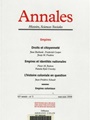Annales Histoire Sciences Sociales 1/1900