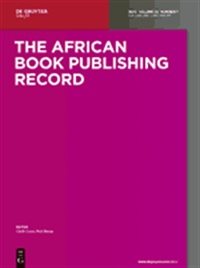 African Book Publishing Record (UK) 1/1900