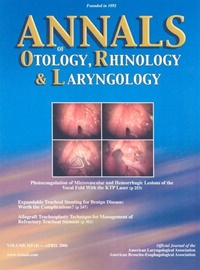 Annals Of Otology, Rhinology & Laryngology (UK) 7/2009