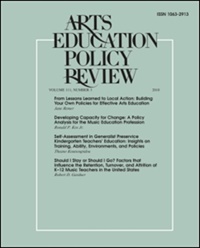 Arts Education Policy Review (UK) 1/2010