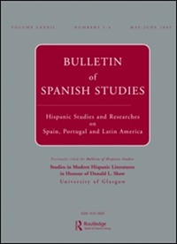 Bulletin Of Spanish Studies (UK) 1/2011