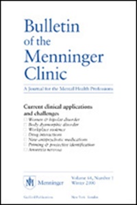 Bulletin Of The Menninger Clinic (UK) 1/2011