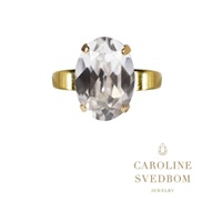 Caroline Svedbom Oval Ring Crystal Gold 5/2019