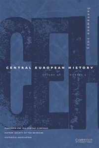 Central European History (UK) 1/2014