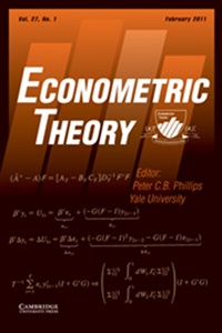 Econometric Theory (UK) 2/2011