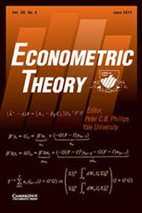 Econometric Theory (UK) 3/2014