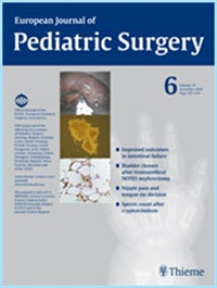 European Journal Of Pediatric Surgery (UK) 12/2009