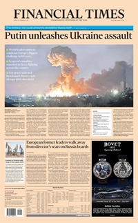 Financial Times (europe Ed.) Newspaper (e-paper) Mon-sat (finland) (UK) 3/2022