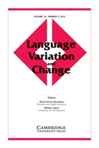 Language Variation And Change (UK) 2/2011