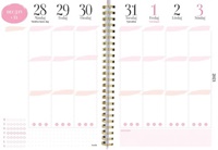 Life Planner A6, kalender 2021 - rosa 11/2020