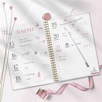 Life Planner Pink, horisontell (A5) 10/2021