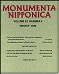Monumenta Nipponica (UK) 8/2010