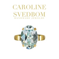 Caroline Svedbom Oval Ring Light Azore Gold 8/2018