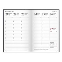 Kalender Prestige Konstläder (svart) 12/2020