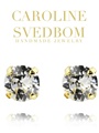 Caroline Svedbom Classic Stud Earrings, crystal gold 11/2016
