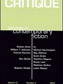 Critique: Studies In Contemporary Fiction 2/2011