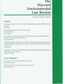 Harvard Environmental Law Review 2/2011