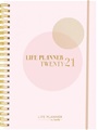 Life Planner A6, kalender 2021 - rosa 12/2020